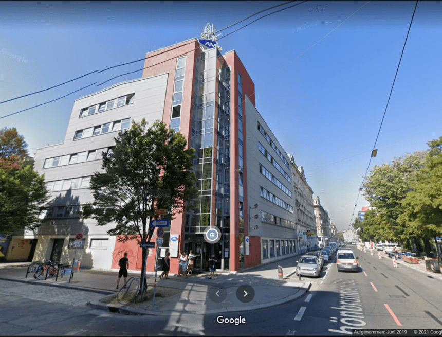 AMS Schönbrunner Straße Bestätigung der Arbeitslosmeldung